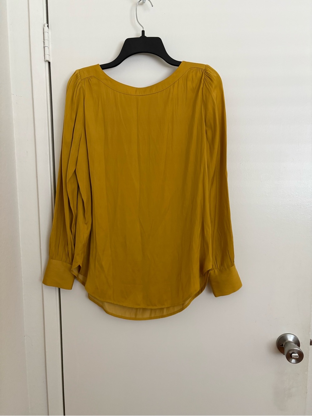 LOFT Mustard Long-Sleeve Blouse